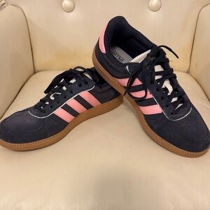 Adidas Navy and Pink Cloudfoam Plus Shoes